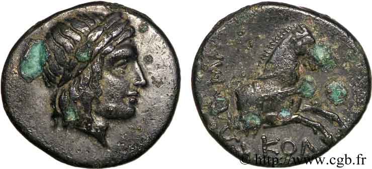 IONIA - KOLOPHON Bronze, (PB, Æ 14) AU