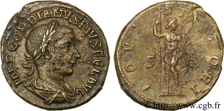 GORDIANUS III As, (MB, Æ 26) SS