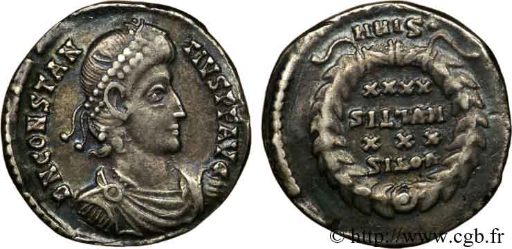 CONSTANTIUS II Argenteus XF