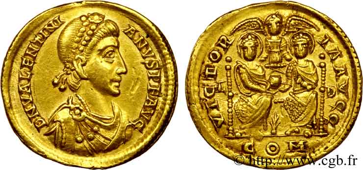 VALENTINIAN II Solidus AU