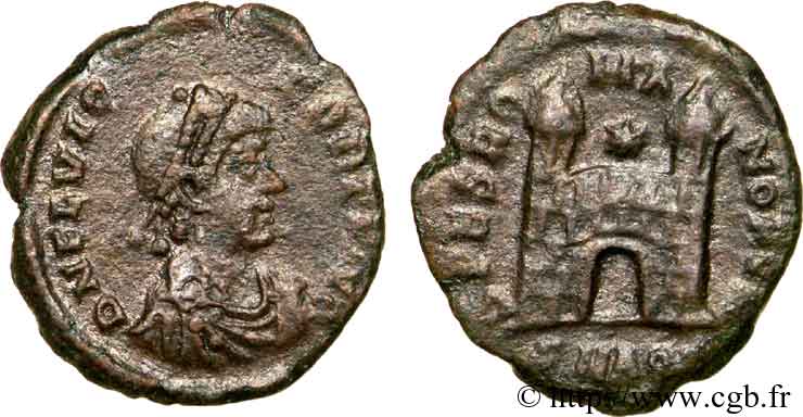 FLAVIUS VICTOR Nummus, (PBQ, Æ 4) AU