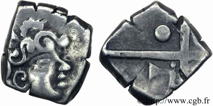 GALLIA - SOUTH WESTERN GAUL - PETROCORES / NITIOBROGES, Unspecified Drachme “au style flamboyant”, S. 209 XF