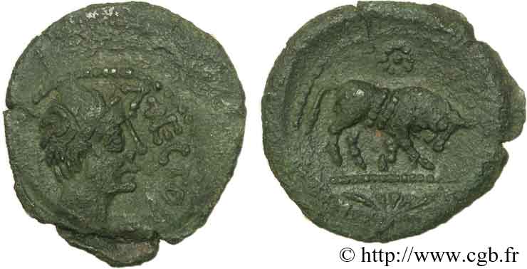 GALLIA - SANTONES / CENTROVESTE - Incerti Bronze ATECTORI (quadrans) AU/AU