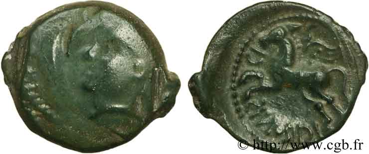 GALLIA BELGICA - SUESSIONES (Regione de Soissons) Bronze CI S ICIRONIS F/XF