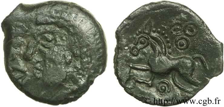 GALLIA BELGICA - MELDI (Regione di Meaux) Bronze ROVECA, classe IIIb q.BB/MS