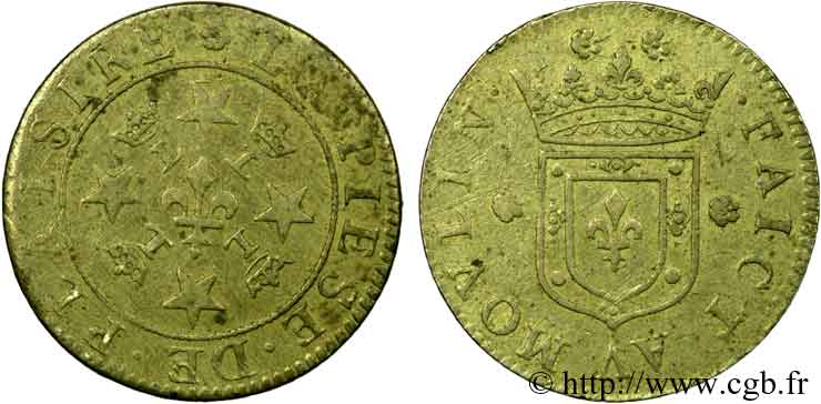LOUIS XIV  THE SUN KING  Pièce de plaisir en laiton n.d. Paris ? MBC