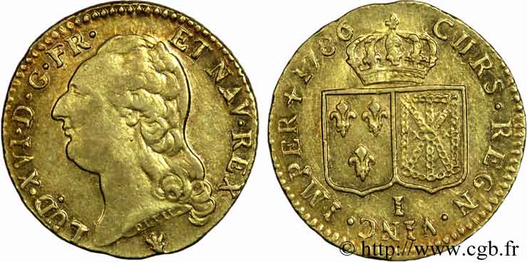 LOUIS XVI Louis d or aux écus accolés 1786 Limoges AU/AU