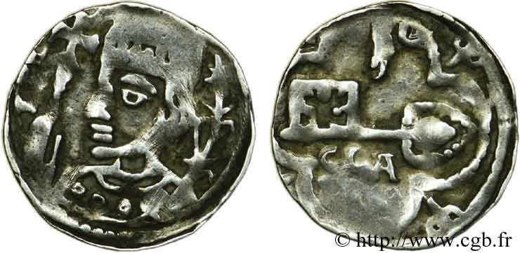 MAASTRICHT - RUDOLF OF ZÄHRINGEN Denier c. 1167-1180 Maastricht XF