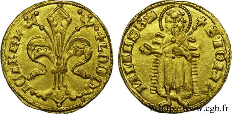 HUNGARY - LOUIS Ier Florin d or c. 1342-1382  VZ