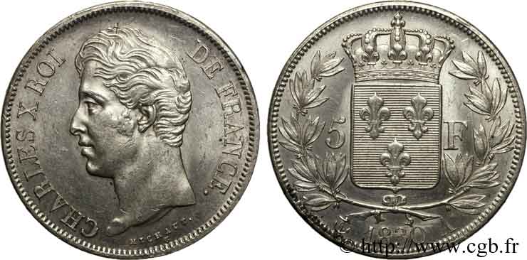 5 Francs, 2e type 1830 Paris F.311/40 EBC 