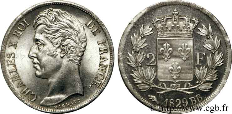 2 francs Charles X 1829 Strasbourg F.258/51 ST 