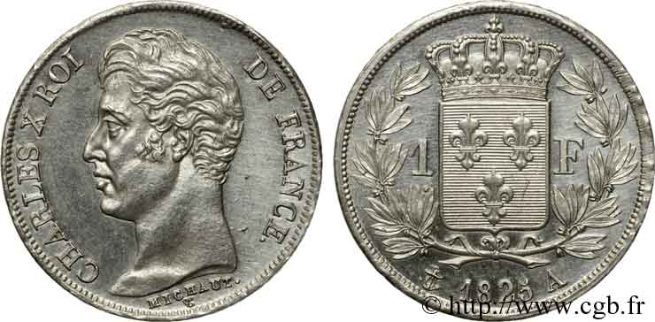 1 franc Charles X 1825 Paris F.207/1 SC 