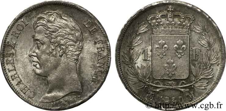 1 franc Charles X 1830 Toulouse F.207A/31 SPL 