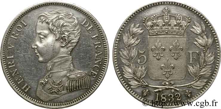 Piéfort de 5 francs 1832  VG.2693  EBC 