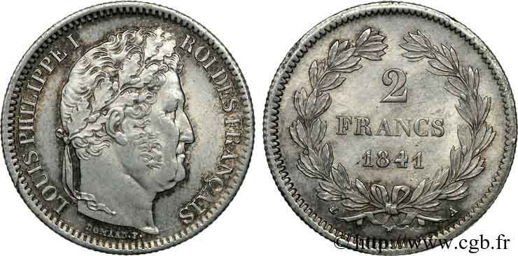 2 francs Louis-Philippe 1841 Paris F.260/82 SC 