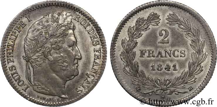 2 francs Louis-Philippe 1841 Strasbourg F.260/84 SUP 