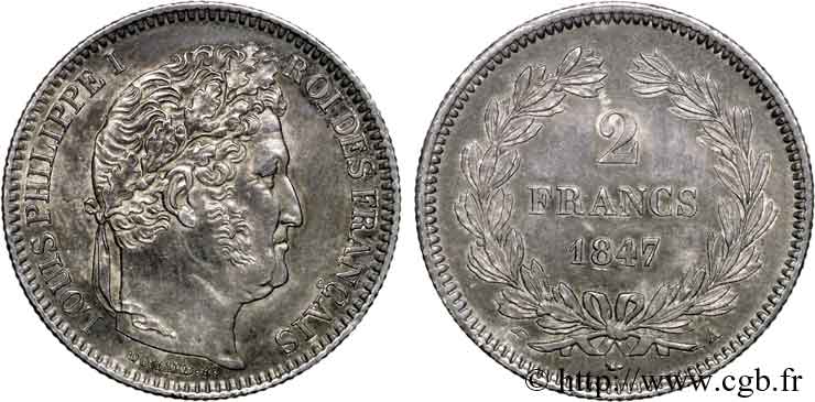 2 francs Louis-Philippe 1847 Paris F.260/112 SPL 
