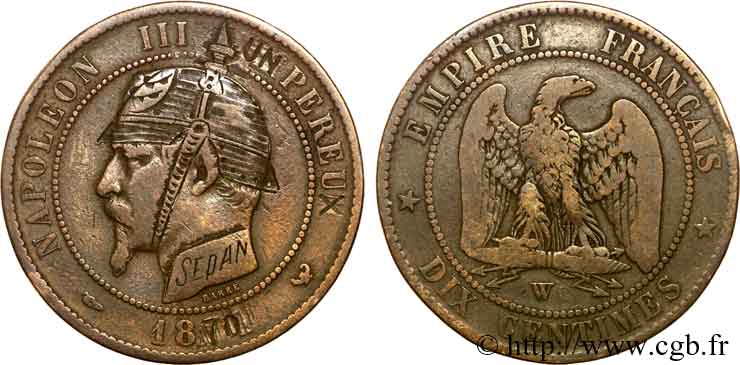 Monnaie satirique, module de dix centimes, regravée n.d. Lille F.133/ var. VF 
