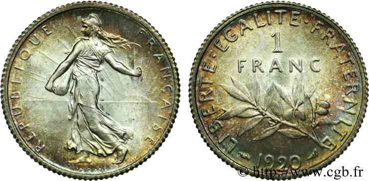 1 franc Semeuse 1920 Paris F.217/26 ST 