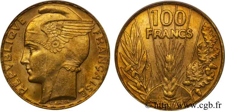 100 francs or, Bazor 1935 Paris F.554/6 EBC 