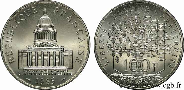 100 francs Panthéon 1985  F.451/5 FDC 