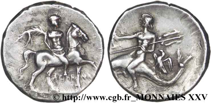 CALABRIA - TARENTUM Demi-shekel ou drachme BB