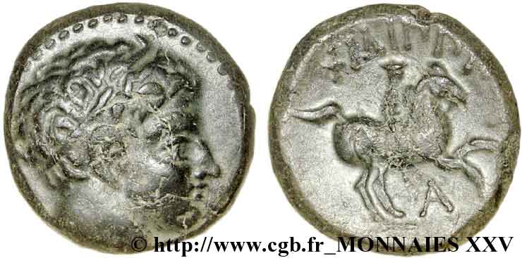 MACEDONIA - REGNO DI MACEDONIA - FILIPPO II Demi unité de bronze, (PB, Æ 17) q.SPL