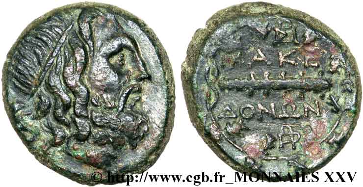 MACEDONIA - AMFIPOLIS Unité de bronze, (MB, Æ 24) AU/XF