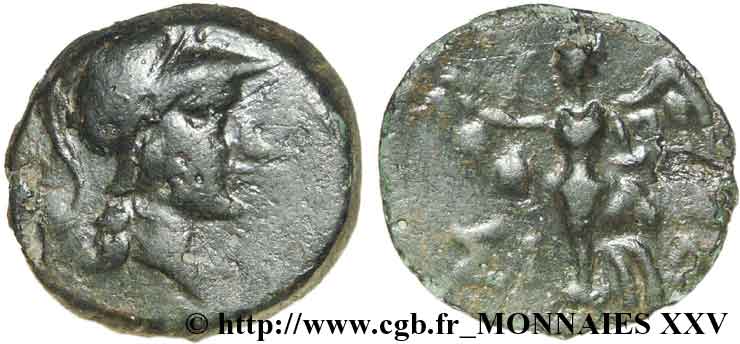 PAMFILIA - SIDE Bronze, (PB, Æ 16) XF