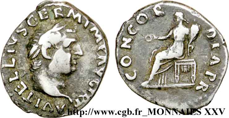 VITELLIUS Denier TB