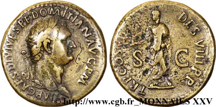 DOMITIANUS Sesterce, (GB, Æ 34) SS/fSS