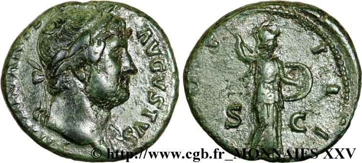 HADRIAN As, (MB, Æ 24) XF/VF