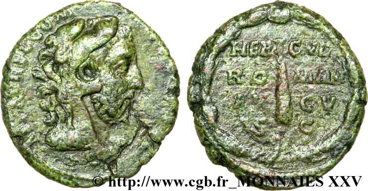 COMMODUS As, (MB, Æ 25) XF/VF