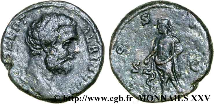 CLODIUS ALBINUS As (MB, Æ 23)  VF