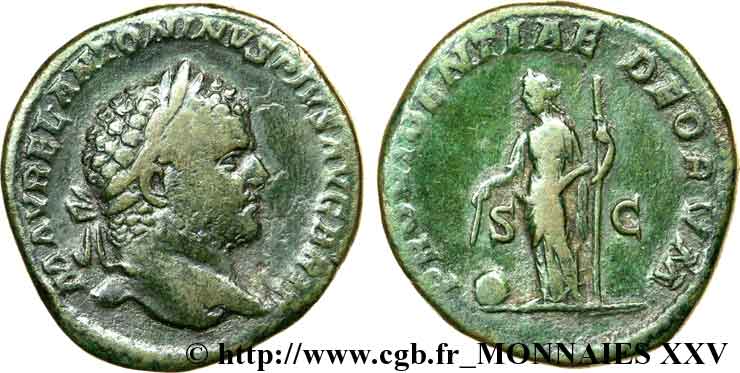 CARACALLA Sesterce, (GB, Æ 31) BB