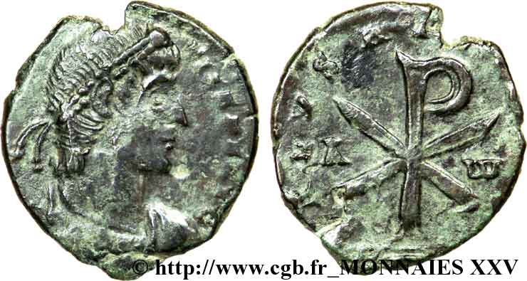 POEMENIUS Double maiorina réduite, (MB, Æ 2) VF