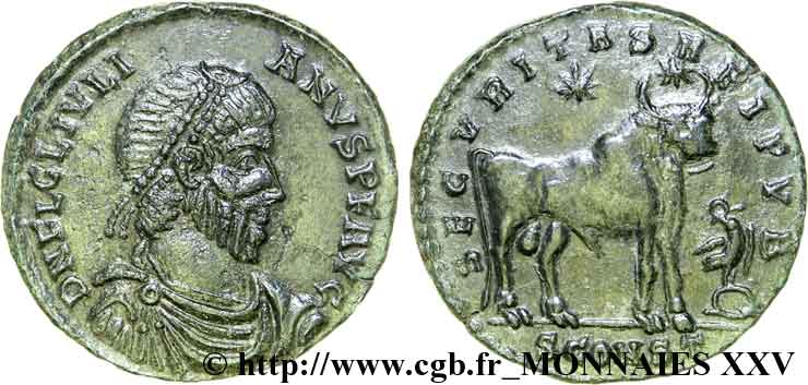 IULIANUS II DER PHILOSOPH Double maiorina, (GB, Æ 1) fST/VZ