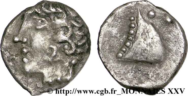 GALLIEN - NEDENES (oppidum des Montlaures) Obole à la tête de cheval VZ