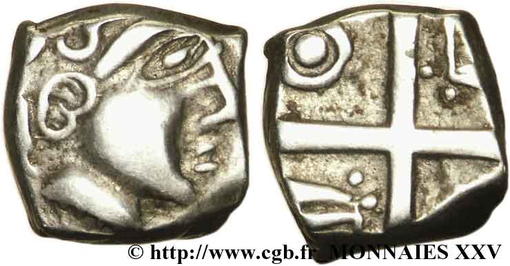 GALLIA - SUDOVESTE DELLA GALLIA - PETROCORES / NITIOBROGES, Incerti Drachme “au style flamboyant” XF