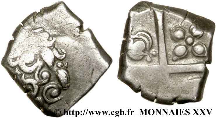 GALLIA - SOUTH WESTERN GAUL - PETROCORES / NITIOBROGES, Unspecified Drachme “au style flamboyant”, S. 143 XF/VF