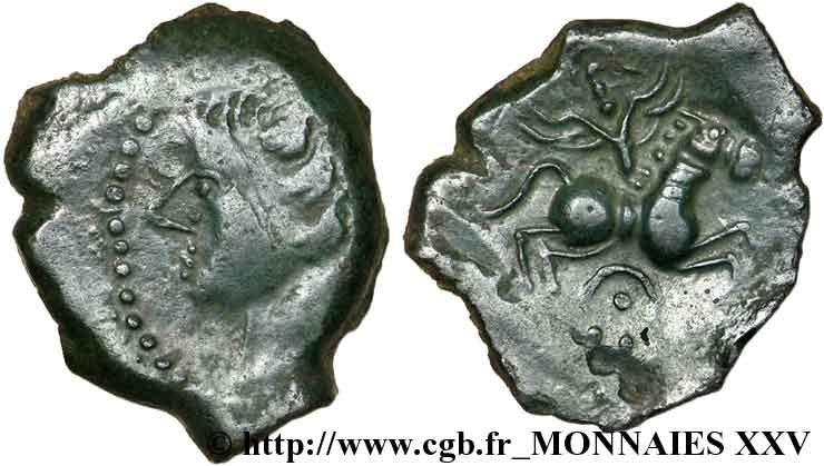 GALLIEN - BELGICA - MELDI (Region die Meaux) Bronze EPENOS fSS/SS