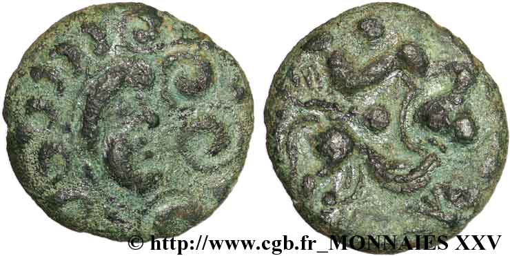 GALLIA BELGICA - AMBIANI (Regione di Amiens) Bronze aux animaux BB