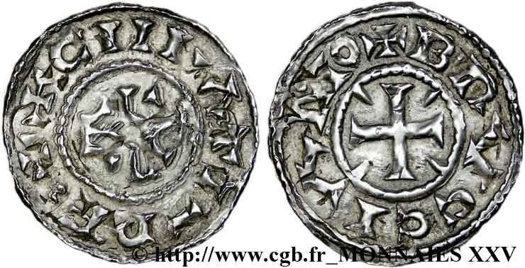 KARL III AND COINAGE AT IS NAME Denier fVZ