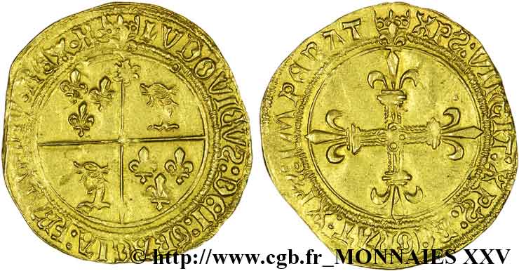 LOUIS XII LE PÈRE DU PEUPLE Écu d or au soleil du Dauphiné 25/04/1498 Montélimar TTB