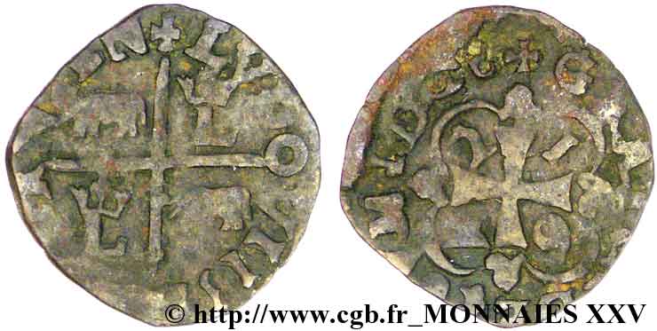 LOUIS XIII Vaquette, 3e type 1642 Morlaàs VF