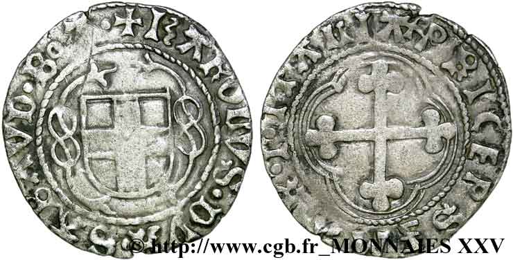 SAVOY - DUCHY OF SAVOY - CHARLES I Parpaiolle, 1er type (parpagliola I tipo) XF