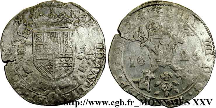 COUNTRY OF BURGUNDY - PHILIPPE IV OF SPAIN Patagon q.BB