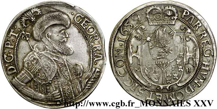 ROUMANIE - TRANSYLVANIE - GEORGES II RAKOCZI Thaler 1659 Nagybanya MBC+
