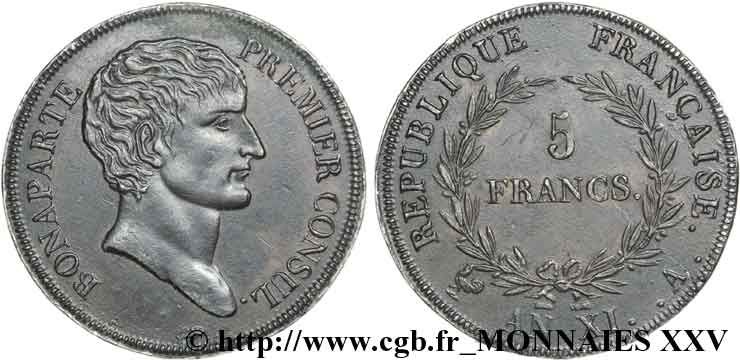 Essai au module de 5 francs par George 1803 Paris VG.1232  XF 