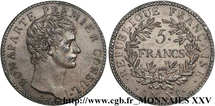 Essai au module de 5 francs par Lavy 1803 Paris VG.1237  SUP 